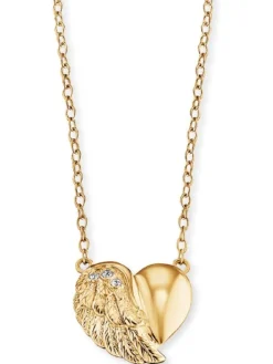ENGELSRUFER Halsketten + Collier-Ankerkette Herzflügel plated ERN-LILHEARTWING-G