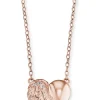 ENGELSRUFER Halsketten + Collier-Ankerkette Herzflügel rosé plated ERN-LILHEARTWING-R