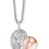ENGELSRUFER Halsketten + Collier-Ankerkette Herzflügel bicolor ERN-LILHEARTWING-BI