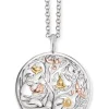 ENGELSRUFER Halsketten + Collier-Ankerkette Lebensbaum tricolor ERN-TREE-TRICO
