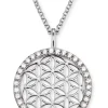 ENGELSRUFER Halsketten + Collier-Ankerkette Lebensblume Zirkonia ERN-LILLIFL-ZI