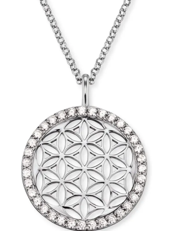 ENGELSRUFER Halsketten + Collier-Ankerkette Lebensblume Zirkonia ERN-LILLIFL-ZI