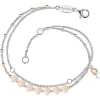 ENGELSRUFER Fußkettchen | Armbänder-Armband / Fußkette BOHO 2 in 1 Herzen Bicolor ERBS-HEARTS-BI
