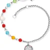 ENGELSRUFER Fußkettchen | Armbänder-Armband / Fußkette BOHO 2 in 1 Lebensblume Multicolor ERBS-LILLIFL-ZIM