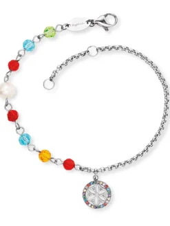 ENGELSRUFER Fußkettchen | Armbänder-Armband / Fußkette BOHO 2 in 1 Lebensblume Multicolor ERBS-LILLIFL-ZIM