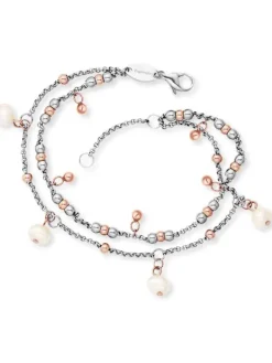 ENGELSRUFER Fußkettchen | Armbänder-Armband / Fußkette BOHO 2 in 1 Pearl Bicolor ERBS-PEARL-BI