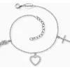 ENGELSRUFER Armbänder-Armband Glaube, Liebe und Hoffnung Silber Zirkonia ERB-FLH-ZI