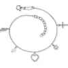 ENGELSRUFER Armbänder-Armband Glaube, Liebe und Hoffnung Silber Zirkonia ERB-FLH-PE-ZI