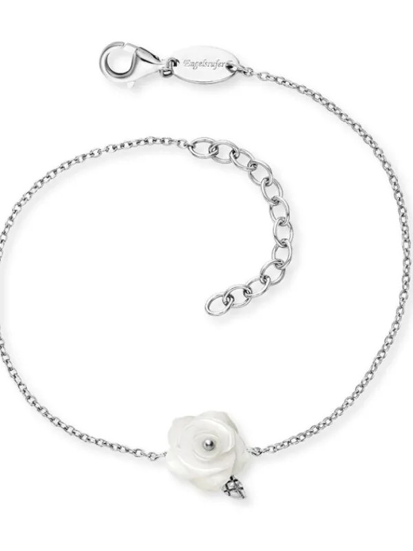 ENGELSRUFER Armbänder-Armband Rose Silber mit Perlmutt ERB-ROSE-PE