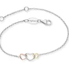 ENGELSRUFER Armbänder-Armkettchen 3 Herzen Silber Tricolor ERB-WITHLOVE-03