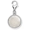 ENGELSRUFER Charms-Charm Windrose Silber mit Perlmutt ERC-ORNAWINDROSE-PE