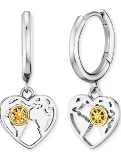 ENGELSRUFER Ohrschmuck-Creole Aloha Herz Bicolor ERE-ALOHAHEART-BI-CR