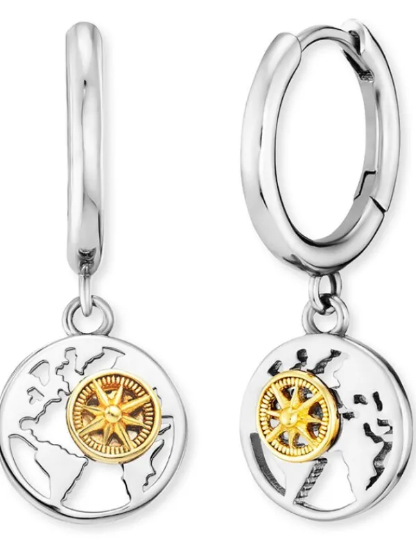 ENGELSRUFER Ohrschmuck-Creole Aloha Bicolor ERE-ALOHAWORLD-BI-CR