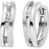 ENGELSRUFER Ohrschmuck-Creole Ella Silber mit Zirkonia ERE-ELLA-ZI-CR-16