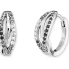 ENGELSRUFER Ohrschmuck-Creole Infinity Silber Zirkonia Grau ERE-SHADE-ZIM-CR-16