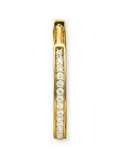 ENGELSRUFER Ohrschmuck-Creole Lisa Gold mit Zirkonia ERE-LISA-ZI-G-CR