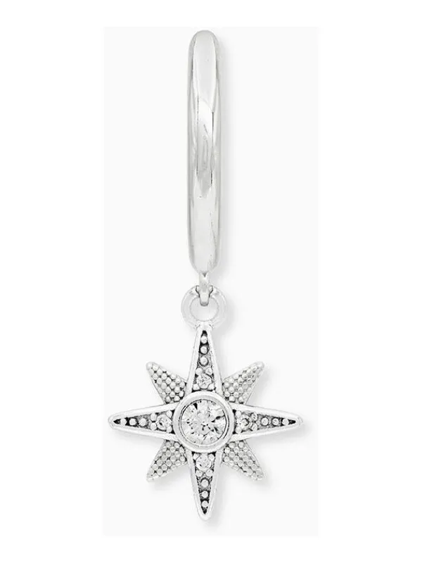 ENGELSRUFER Ohrschmuck-Creole New Star Silber mit Zirkonia ERE-NEWSTAR-ZI-CR