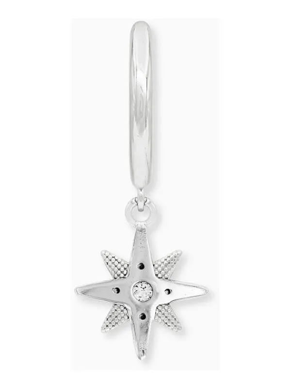 ENGELSRUFER Ohrschmuck-Creole New Star Silber mit Zirkonia ERE-NEWSTAR-ZI-CR