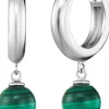 ENGELSRUFER Ohrschmuck-Creole Powerful Stone Malachit ERE-ML-CR