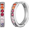 ENGELSRUFER Ohrschmuck-Creole Regenbogen Multicolor ERE-WARM-ZIM-CR-13