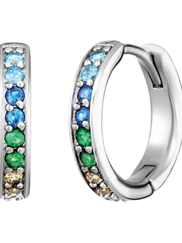 ENGELSRUFER Ohrschmuck-Creole Regenbogen Multicolor ERE-COOL-ZIM-CR-21
