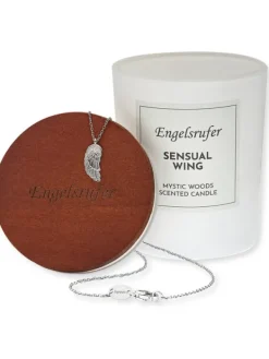 ENGELSRUFER Halsketten + Collier-Duftkerze Sensual mit Kette Flügel ERJC-LILWING