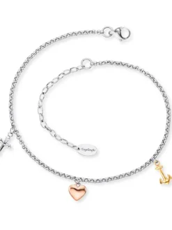 ENGELSRUFER Fußkettchen-Fußkette Glaube Liebe Hoffnung ERFS-FLH-TRI