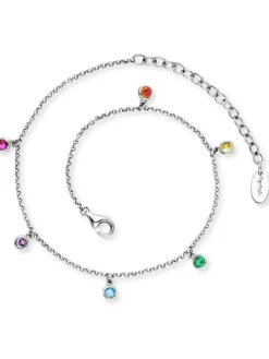 ENGELSRUFER Fußkettchen-Fußkette Moonlight Zirkonia Multicolor ERF-LILMOON-ZIM
