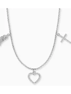 ENGELSRUFER Halsketten + Collier-Halskette Glaube, Liebe Hoffnung Zirkonia ERN-FLH-ZI