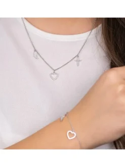 ENGELSRUFER Halsketten + Collier-Halskette Glaube, Liebe Hoffnung Zirkonia ERN-FLH-ZI