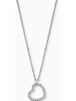 ENGELSRUFER Halsketten + Collier | Armreifen-Halskette Herz mit Zirkonia S ERN-HEARTSHINY-S-ZI