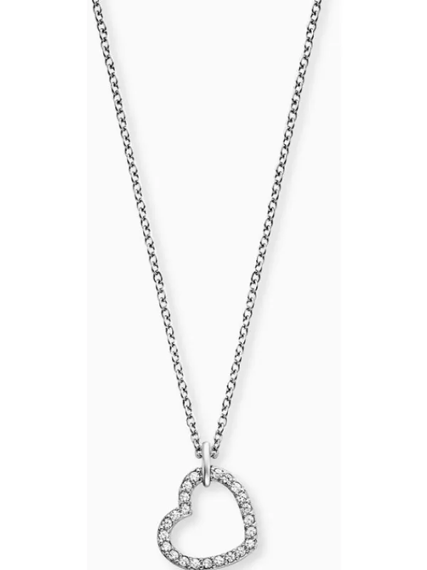 ENGELSRUFER Halsketten + Collier | Armreifen-Halskette Herz mit Zirkonia S ERN-HEARTSHINY-S-ZI