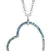 ENGELSRUFER Halsketten + Collier-Halskette mit Anhänger Regenbogenherz Multicolor ERN-HEARTCOOL-ZIM