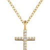 ENGELSRUFER Halsketten + Collier-Halskette mit Kreuz Zirkonia ERN-LILCROSS-ZI-G