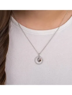 ENGELSRUFER Halsketten + Collier-Kette Herzflügel Bicolor mit Zirkonia ERN-HEARTWING-ZI-BIR