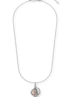 ENGELSRUFER Halsketten + Collier-Kette Klangkugel mit Flügel rosé ERN-ER23-16-XS
