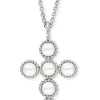 ENGELSRUFER Halsketten + Collier-Kette Kreuz Silber mit Muschelkernperlen ERN-GLORY-CROSS