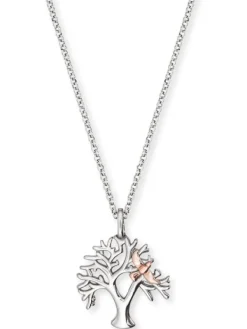 ENGELSRUFER Halsketten + Collier-Kette Lebensbaum Taube ERN-TREE-BIR