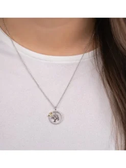 ENGELSRUFER Halsketten + Collier-Kette Lebensbaum mit Vogel und Zirkonia ERN-LILTREE-ZI-BIG