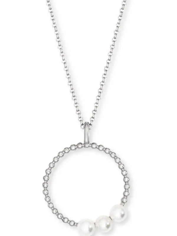ENGELSRUFER Halsketten + Collier-Kette Muschelperlen Silber ERN-PEARLS