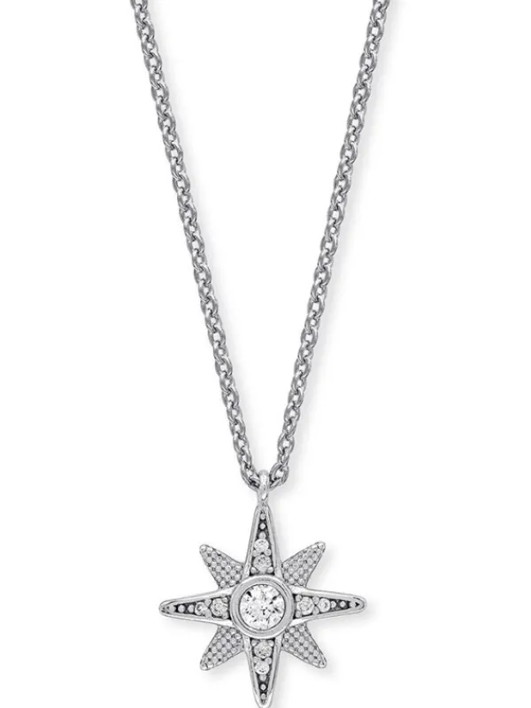 ENGELSRUFER Halsketten + Collier-Kette New Star Silber mit Zirkonia ERN-NEWSTAR-ZI