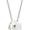 ENGELSRUFER Halsketten + Collier-Kette Rose Silber mit Perlmutt ERN-ROSE-PE