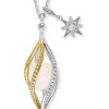 ENGELSRUFER Halsketten + Collier-Kette Universe und Stern Silber Bicolor mit Zirkonia ERN-UNIVERSE-RQ-ZI-G