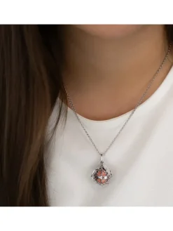 ENGELSRUFER Anhänger-Klangkugel Anhänger mit Flügel Perlmutt rose ER-23-16