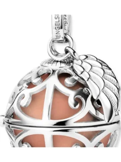 ENGELSRUFER Anhänger-Klangkugel Anhänger mit Flügel Perlmutt rose ER-23-16