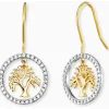 ENGELSRUFER Ohrschmuck-Ohrhänger Lebensbaum mit Zirkonia bicolor ERE-LILTREE-ZI-G-H
