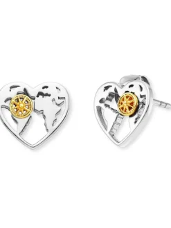 ENGELSRUFER Ohrschmuck-Ohrstecker Aloha Herz Bicolor ERE-ALOHAHEART-BI-ST