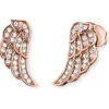 ENGELSRUFER Ohrschmuck-Ohrstecker Flügel Zirkonia rosé plated ERE-LILWING-ZI-STR