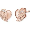ENGELSRUFER Ohrschmuck-Ohrstecker Herzflügel rosé plated ERE-LILHEARTWING-STR