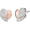 ENGELSRUFER Ohrschmuck-Ohrstecker Herzflügel bicolor ERE-LILHEARTWING-BI
